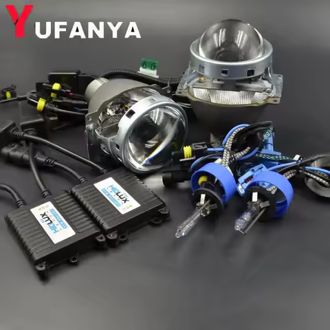 3 Inch H4Q5 Car Styling Bixenon Projector Lens With Xenon Kit Use D2h Xenon Bulb Car Refit ReplaceFr