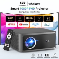 GOOJODOQ Netflix Authorized Genuine Projector 1080P FHD Realistic Image 700 ANSI lumens Brightness