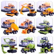 Diecast Miniature Truck Excavator Heavy Equipment Dump Truck Backhoe Bulldozer Mixer Scale 64 INCLUD