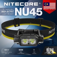 NITECORE NU45 - 1700 Lumen USB-C Fast Charging Headlamp - - from KEDAI TAC-T