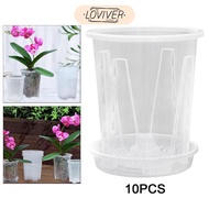 LOVIVER 10x Orchid Pots Flower Pot Planter for Health Root Growth, Professional, with
