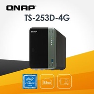 全新現貨🔥Qnap TS-253D-4G 網絡儲存伺服器 2Bay NAS