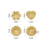 Mold Baking Valentines Day 3D Heart Cherry Blossom Cookie Sandwich Sugar Cream Childrens Day Kitchen