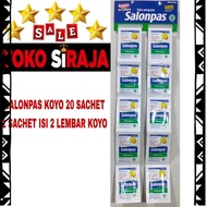 1 RENCENG SALONPAS PUTIH KOYO ISI 20 SACHET / KOYO SALONPAS PUTIH 1 PACK 20 SACHET