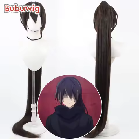 Bubuwig Synthetic Hair Jyu Viole Grace Cosplay Wigs Tower of God Jyu Viole Grace 150cm Dark Brown Po