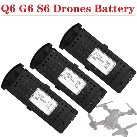 3.7V lIPO Battery for Q6 G6 S6 8K RC Quadcopter Spare Parts For G6 Pro Rechargeable Battery 3.7V 180