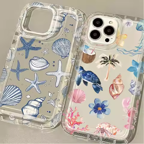 Blue Ocean Animals Phone Case for Oppo Realme C55 C53 C35 C33 C30 10 9 9i 8 Narzo 50 Pro Plus 4G 5G 