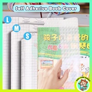 10 Sheets Self Adhesive Film Book Cover Penutup Buku Transparent Matte Diamond Embossed Book Cover W