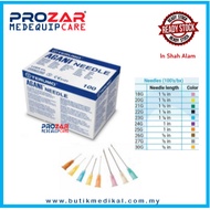 TERUMO AGANI STERILE NEEDLE, 18G TO 25G ( BOX OF 100 )