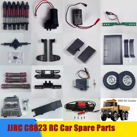 JJRC C8823 RC Car Spare Parts Tire Bumper Gearbox Servo ESC Drive Shaft Shock Absorber Winch Accesso