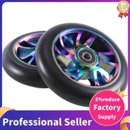 2Pcs Colorful Aluminium Stunt Scooter Wheels Aluminum Scooter Wheel 110 Mm Scooter Accessories