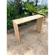 Rubber Wood Table Size 25x90x65 Cm.