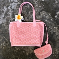 Preloved (New)Anjou Mini Goyard Tote Bag - Cute Pink/Cute Pink Goyard Sling Bag