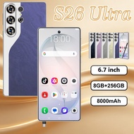 AS5-S26 Ultra 4G/5G Smooth Network SmartPhone 6.7-inch Memory 8GB RAM+256GB ROM Android Support Blue