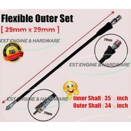 (READY STOCK) Brush Cutter Honda Gx35 Flexible Shaft Outer Set 29mm x 29mm Cable Mesin Rumput EH402K