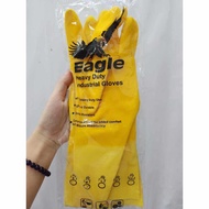 Bergamot Household Latex Flock Lined Rubber Gloves Size M(1 PAIR)