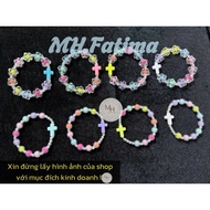 Colorful flower Catholic chain bracelet - Catholic Bracelet