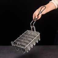 Six-Grid V-Shaped Tart Frying Basket Mexican Crepe Shaped Frying Basket Stainless Steel Four-Grid Ta