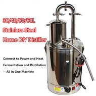 30/40/50/60L Stainless Steel Home DIY Distiller Moonshine Alcohol Stainless Boiler Alcohol Brewing K