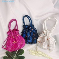 TMZ1 Women Flower Handbags Elegant Makeup Bags Embroidery Cosmetic Bag Sanitary Napkin Bag Ethnic St