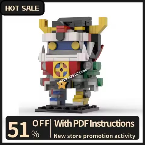 New Popular Animation Series Voltron Beast King Golion Character Square Head Figures Model Blocks Di