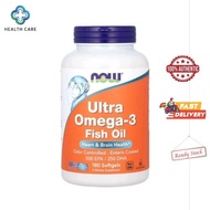 Now Foods Ultra Omega-3 Fish Oil, 180 Softgels