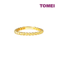 TOMEI Mix &amp; Match Stackable Ring (2 Pcs), Yellow Gold 916