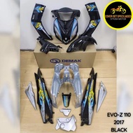 DEMAK COVER SET EVO-Z 110 2017 BLACK (STICKER TANAM/AIRBRUSH)