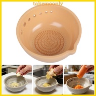 TAK Ceramic Garlic Grater Plate Handmade Garlic Grater Herb Bowl for Garlic Gingers