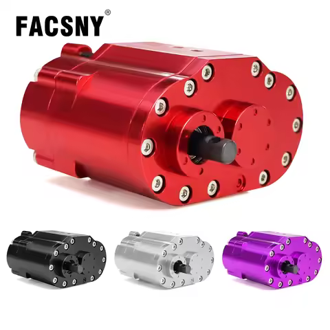 2-Speed 48P Transfer Case Transmission Gearbox With Steel Gears Ratio 1.8:1 / 0.7:1 For 1/10 RC Craw