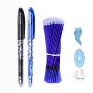 0.5mm Pelajar Menggunakan Batang Isi Semula Pen Boleh Padam Ajaib Biru Hitam Pen Boleh Ganti Alat Tu