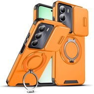 Casing For Realme C75 C75X Rotating Magnetic 360 Ring Bracket Phone Back Cover