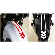 Motorcycle Front Fender Sticker Reflective Reflector Neon Sticker