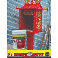 NO1 RED PAINT ( 1L ) FOR INTERIOR AND EXTERIOR WALL PAINT WATER BASE WEATHER PAINT 1 LITER