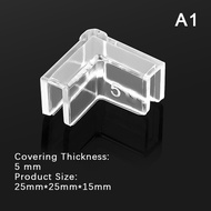 WANGHU 4pcs set Silicone Transparent Anti-collision Fish Tank Corner Protector Adhesive Free Protective Cover Aquarium Accessories