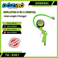 3-in-1 Tire Inflator / Tire Pressure Gauge Inflator / Tire Inflator