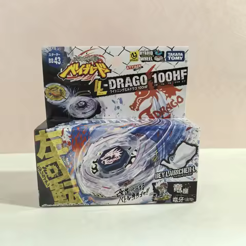 Takara Tomy Lightning L-Drago 100HF BB-43 Metal Fusion Original Authentic Vintage Left Spin Bey Laun