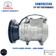 ✅6 Month Warranty✅ Toyota Unser (10PA15C) Car Aircond Compressor (Oem Renew)