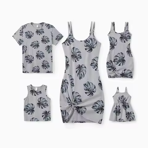 PatPat Broken Flower Family Suit Set - Cotton - Unisex