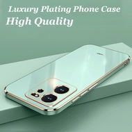 Xiaomi 13T Luxury Plating Silicone Ultra-Thin Phone Case for Xiaomi Mi 12T 11T 10T Lite Pro 14 13 12 11 Ultra Pro 5G 12X 12S 10S 5G 4G Shockproof Casing Soft TPU Back Cover