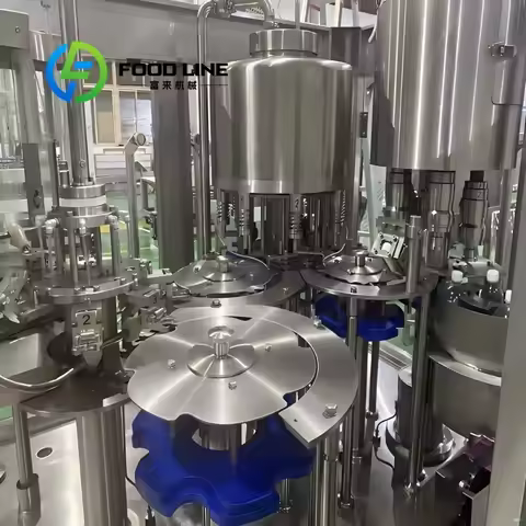 High Capacity Automatic Beverage Production Line for Sparkling Water Beer Juice with Labeling Fillin