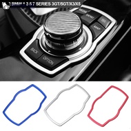 QUENNA Car Styling Interior Multimedia Buttons Cover Molding Trim For BMW 1 3 5 7 Series 3GT/5GT/X3/