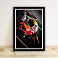 Marq marquez 04 wall decoration poster.