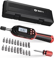 VANPO Digital Torque Screwdriver 1/4 inch, 0.3-6 Nm Torque Screwdriver Adjustable, Screwdriver Torqu