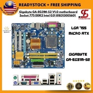 Gigabyte GA-EG31M-S2 V1.0 motherboard Socket 775 DDR2 Intel G31 818313005601