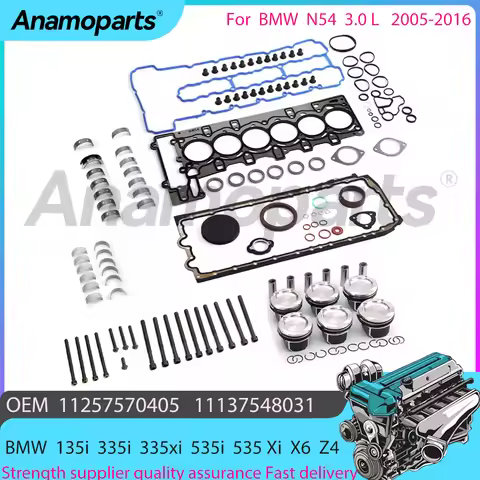 Engine Piston bearing gasket bolt Kit for 2005-2016 BMW N54 135i 335i 335xi 535i 535Xi E90 E92 E88 E