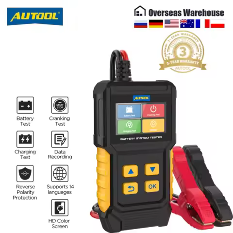 AUTOOL BT360 8-29V Car Battery Tester Digital Automotive Diagnostic Battery Tester Analyzer 30-2000C