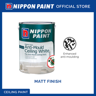 Nippon Paint Odour-less Anti-Mould Ceiling White - Matt - 1L/5L