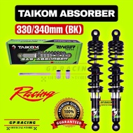 TAIKOM Racing Absorber 330mm 340mm Black / Blue / Red For Ex5 Kriss Wave125 Dash “GP RACNG”