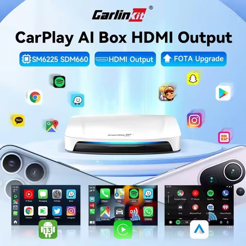 2025 New CarlinKit Android 13 CarPlay AI Box HDMI Wireless CarPlay Android Auto TV Video Box Qualcom